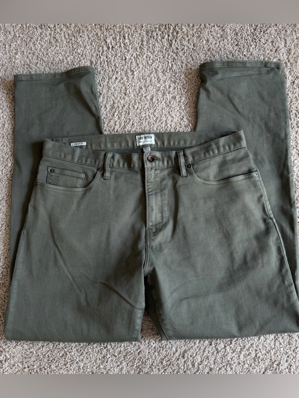 Todd Snyder Stretch 5 Pocket Chino Straight Fit Pants